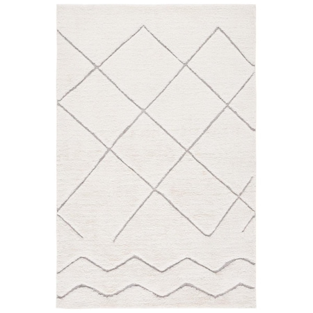 Safavieh 8 x 10 ft. Kenya Hand Woven Rectangle Area Rug Ivory & Grey KNY776A-8